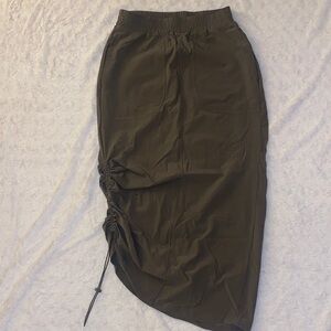 Mono B Athletic Asymmetrical Olive Skirt